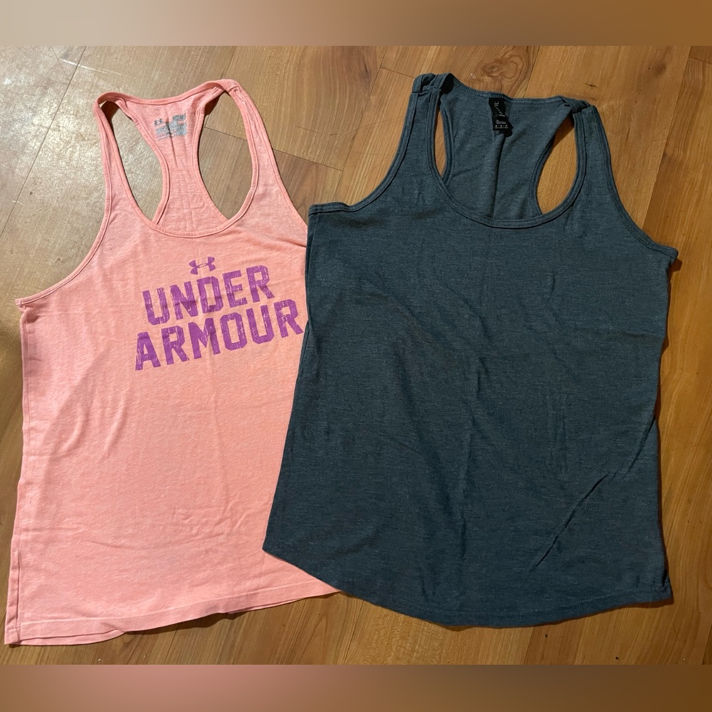 Bundle of 2 EUC (Under Armour & Anvil) workout tanks.